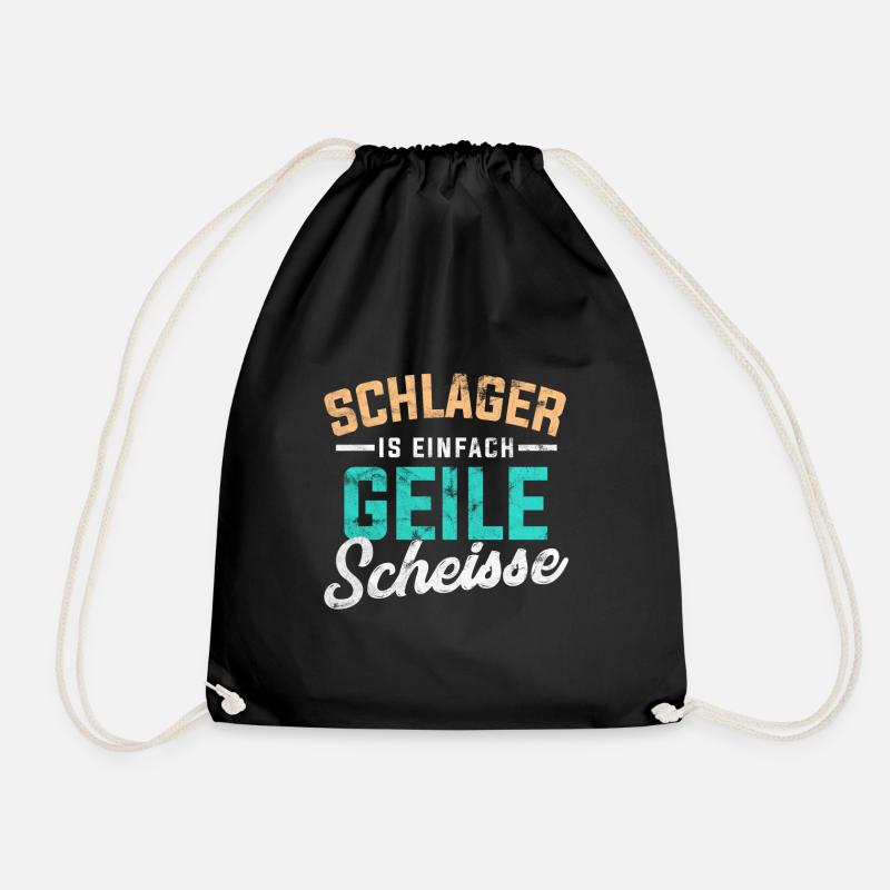 Schlager Popmusik - Turnbeutel - Schwarz