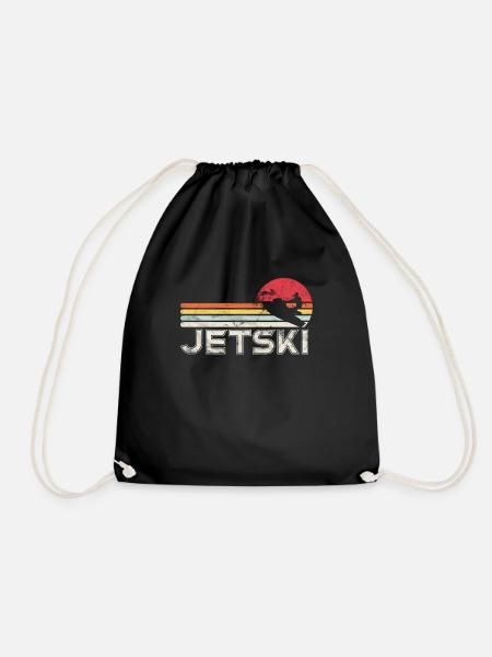 Jetski Meer Wassersport - Turnbeutel - Schwarz