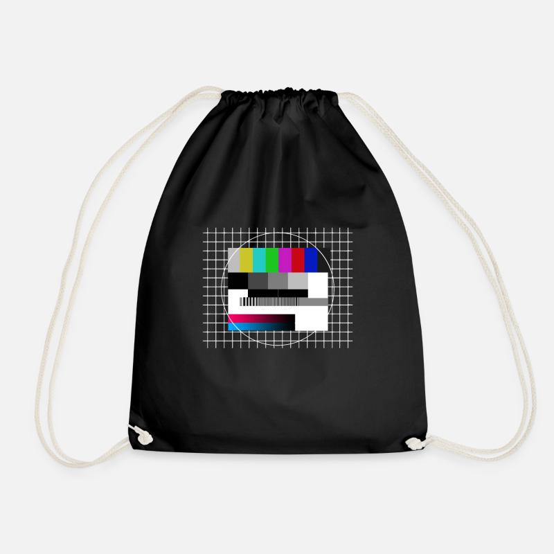 Testbild Retro 80er Jahre Kostüm - Turnbeutel - Schwarz