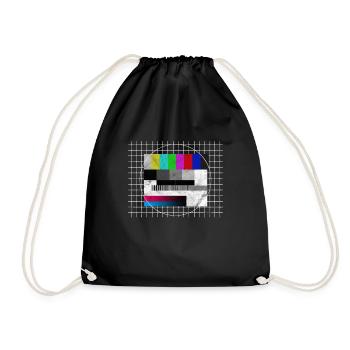 Témoignage télé costume rétro années 80 - Sac de sport léger - noir - Devant