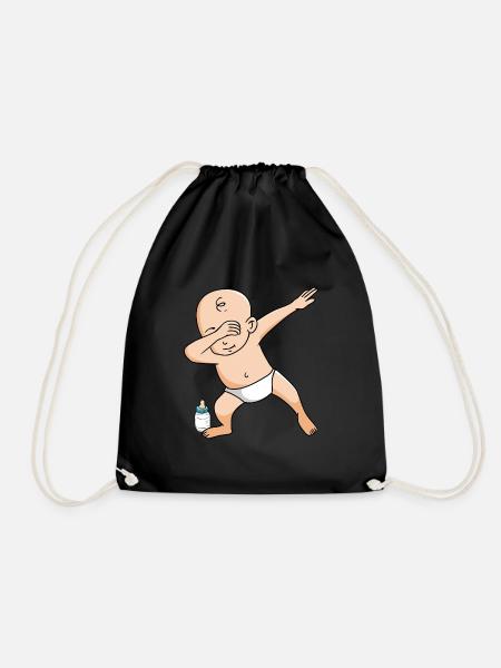 Dabbing Baby - Turnbeutel - Schwarz