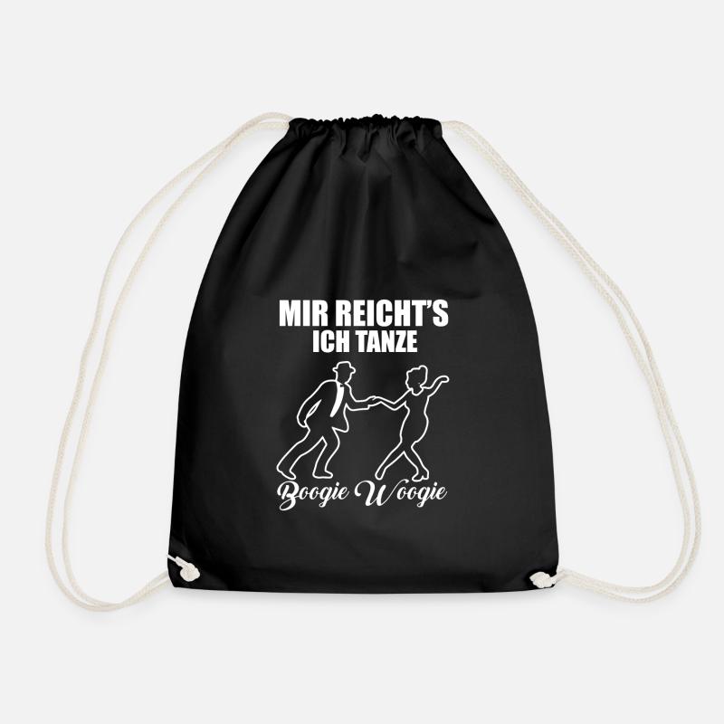 Boogie Woogie Tanzen Tänzer Geschenk - Turnbeutel - Schwarz