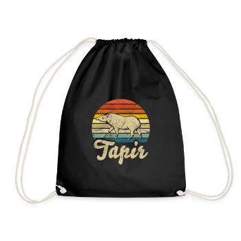 Tapir Tapir Tapir - Turnbeutel - Schwarz - Vorne