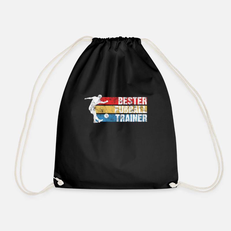 Fußballtrainer - Turnbeutel - Schwarz