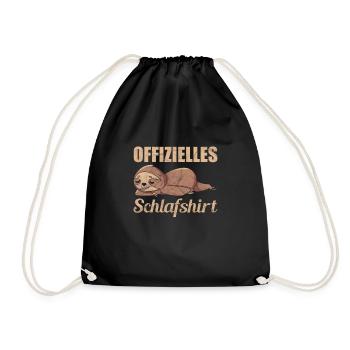 Offizielles Schlafshirt - Turnbeutel - Schwarz - Vorne