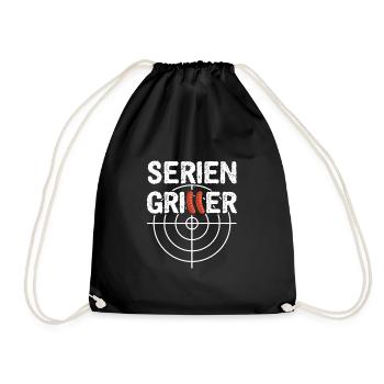Grillen Seriengriller - Turnbeutel - Schwarz - Vorne