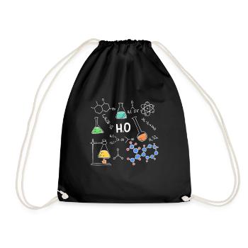 Physicist Physics Student Teacher Gift Idea - Drawstring Bag - black - Front
