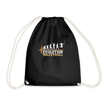 Volleyball Evolution - Drawstring Bag - black - Front