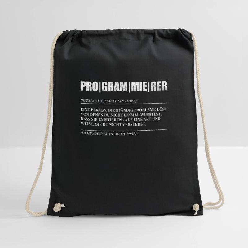 Programmierer Coder Code Nerd Geschenkidee Turnbeutel