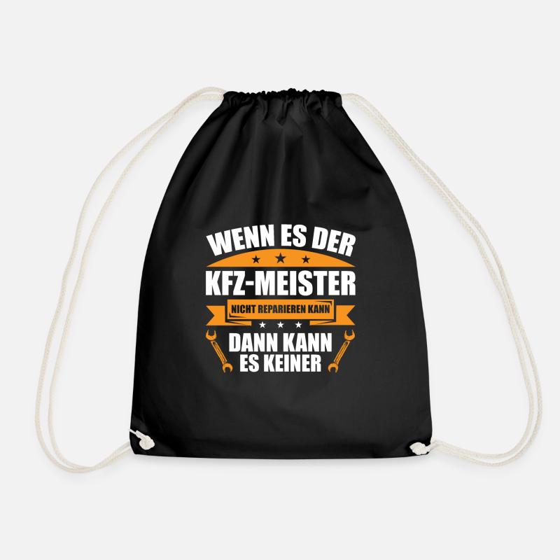 Meister KFZ-Meister Spruch Geschenk 2021 - Turnbeutel - Schwarz