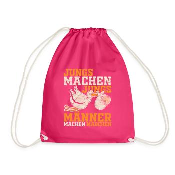 Babypinkeln Pinkelparty Pullerbier lustiges - Turnbeutel - Fuchsia - Vorne