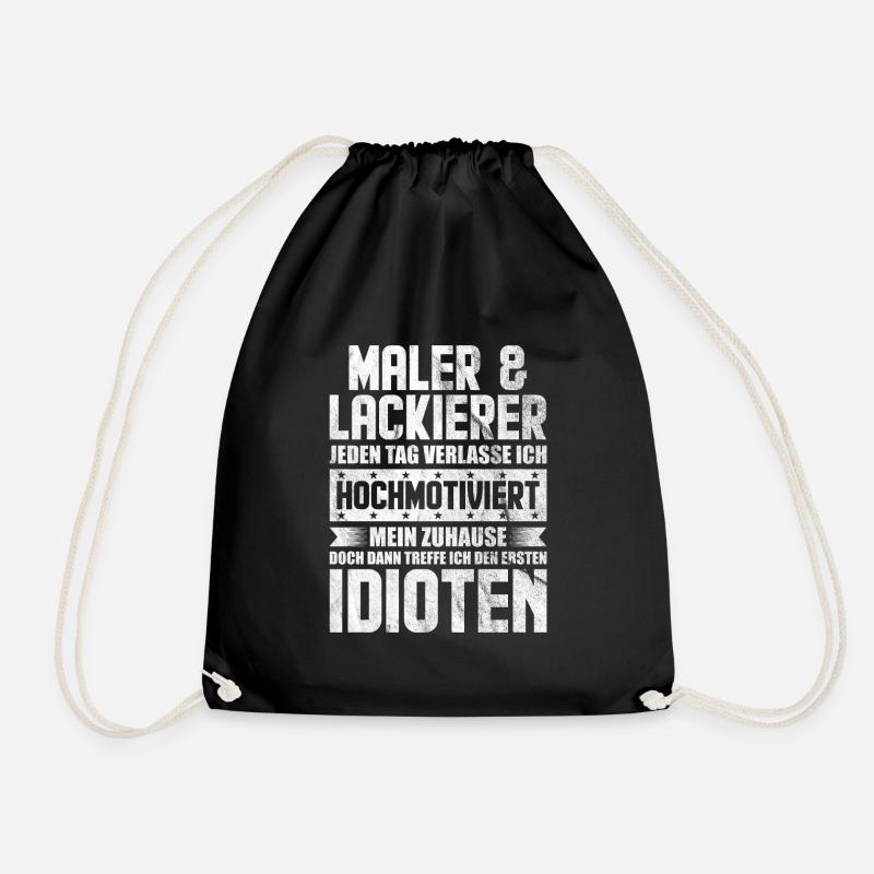 Maler - Turnbeutel - Schwarz
