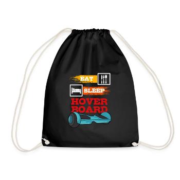 Hoverboard Jeune Cadeau, Eat, Sleep - Sac de sport léger - noir - Devant