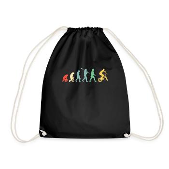 BMX Biker Evolution | Rétro rétro - Sac de sport léger - noir - Devant