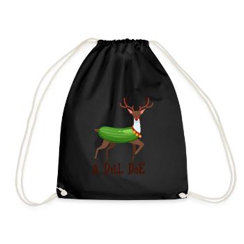 a dill doe Design for a jokes fan - Turnbeutel - Schwarz - Vorne
