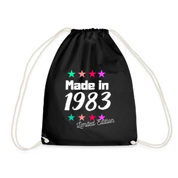 Fabriqué en 1983 Édition Limitée Vintage Anniversaire - Sac de sport léger - noir - Devant