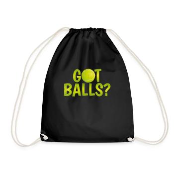 Tennis amusant - Sac de sport léger - noir - Devant
