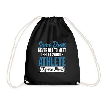 Athletic Athletic Father - Drawstring Bag - black - Front