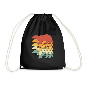 Badger Colorful - Drawstring Bag - black - Front