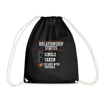 Statut relationnel football - Sac de sport léger - noir - Devant
