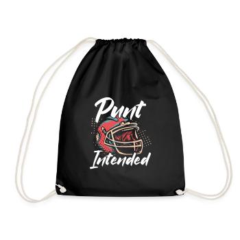 Punt Provided football helmet - Drawstring Bag - black - Front