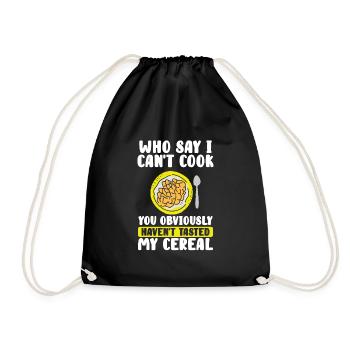Who says I can't cook? - Drawstring Bag - black - Front