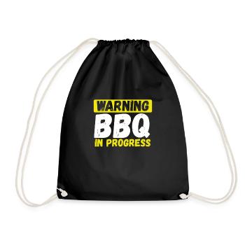 Avertissement Grilling Running - Sac de sport léger - noir - Devant