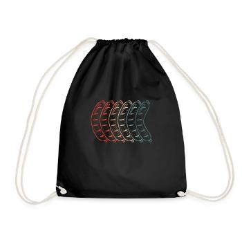 White Bratwurst - Drawstring Bag - black - Front