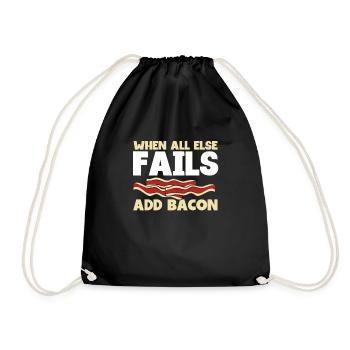 If all else fails, add - Drawstring Bag - black - Front