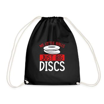 Pas de petites boules, seulement de grands disques - Sac de sport léger - noir - Devant