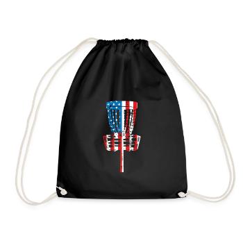 Disc-golf-fangkorb Usa-flagge - Sac de sport léger - noir - Devant