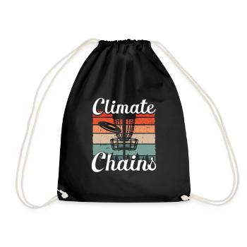 Climate Chains Retro - Drawstring Bag - black - Front