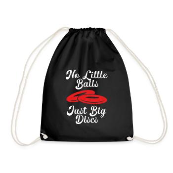 Pas de petites boules, seulement de grands disques - Sac de sport léger - noir - Devant