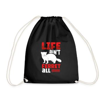Vie de furet - Sac de sport léger - noir - Devant