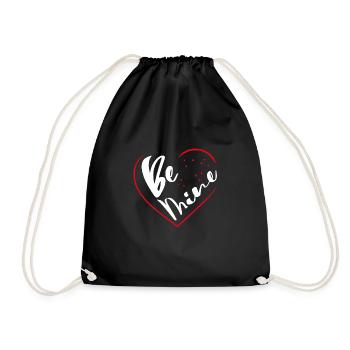 Be My Big Heart - Drawstring Bag - black - Front