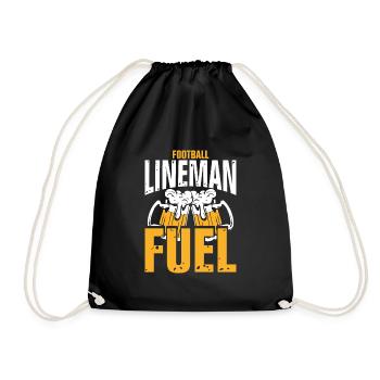 Lineman-bierbrennstoff - Turnbeutel - Schwarz - Vorne