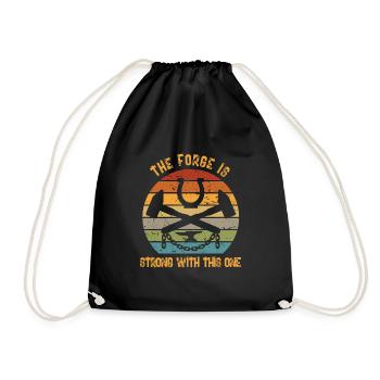 the forge is strong with this one Design - Drawstring Bag - black - Front