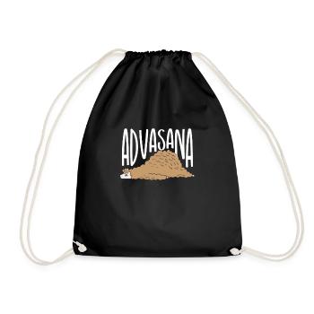 Advasana lama - Drawstring Bag - black - Front