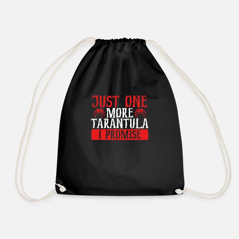 Only one tarantula left - Drawstring Bag - black
