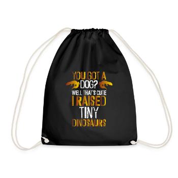 Pas un chien, mais un petit chien - Sac de sport léger - noir - Devant