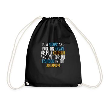 Soyez un requin et dirigez l’océan - Sac de sport léger - noir - Devant