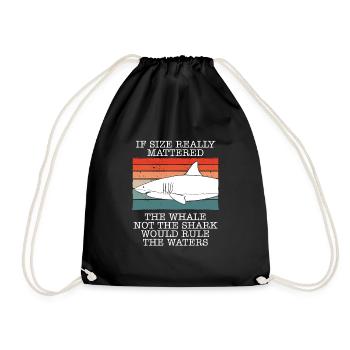 La baleine, pas le requin - Sac de sport léger - noir - Devant