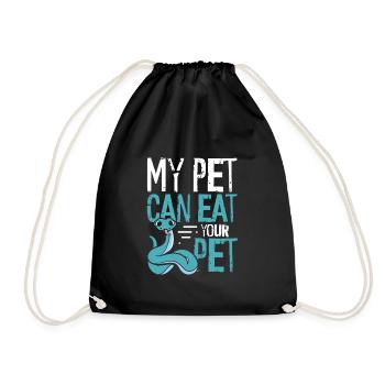 Mon serpent peut ton animal de compagnie - Sac de sport léger - noir - Devant