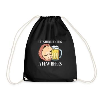 Lass Uns Ein Paar Bier Trinken - Turnbeutel - Schwarz - Vorne