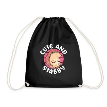 Sweet and firm - Drawstring Bag - black - Front