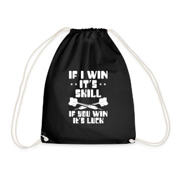 Si je gagne, c’est ma capacité - Sac de sport léger - noir - Devant