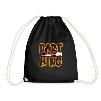 Dart King - Drawstring Bag - black - Front