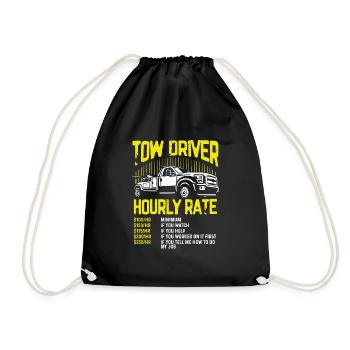 Taux horaire de conducteur de remorquage - Sac de sport léger - noir - Devant