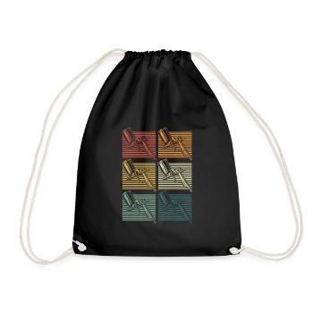 Peintre automobile Rétro Vintage - Sac de sport léger - noir - Devant