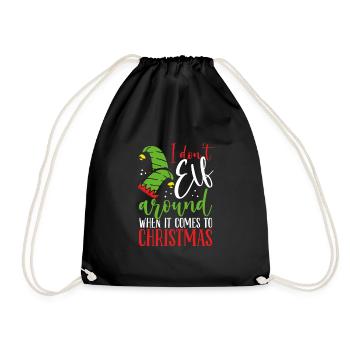 Je ne suis pas un elfe - Sac de sport léger - noir - Devant